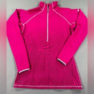 Women’s Nike Pro Hot Pink Performance Half-Zip Jacket